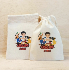 Saquinho Cordão Mickey Vintage - Estampa Grande - Lembrancinha de Aniversário - comprar online