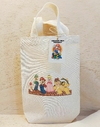 Sacolinha Minibag com Tag - Mario Bros - Videogame - Personalizada - Estampa Grande - Algodão Cru - Lembrancinha de Aniversário