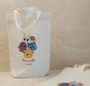 Sacolinha Minibag Bolofofos - Personalizada - Estampa Grande - Algodão Cru - Lembrancinha de Aniversário