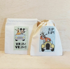 Imagem do Saquinho Cordão Mickey Vintage - Estampa Grande - Lembrancinha de Aniversário