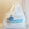 Saco Mochila A Felicidade está no (A)mar - Lembrancinha de Aniversário Fundo do Mar - Algodão Cru - Personalizada - comprar online