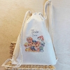 Saco Mochila Patrulha Canina Aquarela - Lembrancinha de Aniversário Personagens - Algodão Cru - Personalizada - comprar online
