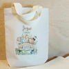 Sacolinha Minibag Bichinhos no Jipe Safari - Estampa Grande - Algodão Cru