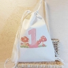 Saco Mochila Cogumelos - Lembrancinha de Aniversário - Algodão Cru - Personalizada - comprar online