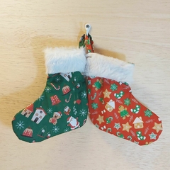 Botinha Natal Presentinhos - Embalagem Natalina - Tecido Estampado na internet