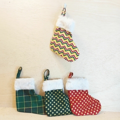 Botinha Natal Presentinhos - Embalagem Natalina - Tecido Estampado - loja online
