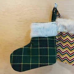Botinha Natal Estampas - Embalagem Natalina - Tecido Estampado - Craft.Mimo