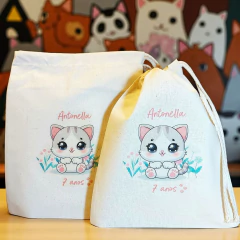 Saco Cordão Pintinho - Lembrancinha Personalizada de Aniversário Infantil - loja online