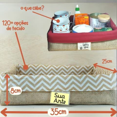 Cesta Padrinho Iniciais - Lembrancinha Personalizada de Casamento