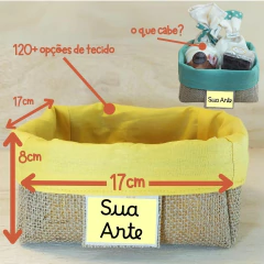 Cesta Iniciais e Família - Lembrancinha Personalizada de Casamento - comprar online