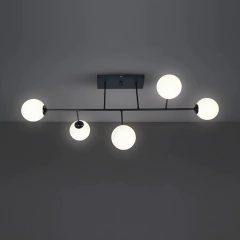 Plafón Sistema 5L Globo Led Tulipas Opales