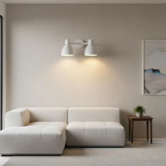 Aplique 2l Negro/Blanco Industrial Rosca Común E27 Apto Techo/pared - tienda online