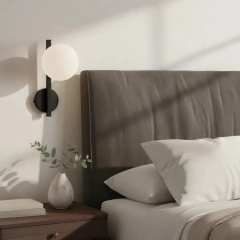 Aplique 1l Globo Cabecera Cama Con Interruptor X2 Unidades - tienda online