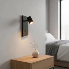 Aplique Moderno X2 Unidades Spot Dicro Blanco Negro Con Interruptor en internet