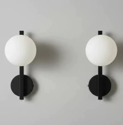 Aplique 1l Globo Cabecera Cama Con Interruptor X2 Unidades