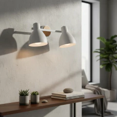 Aplique 2l Madera Negro/Blanco Rosca Común E27 Apto Techo/pared en internet
