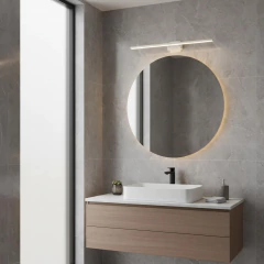 Aplique Baño / Cuadro Lineal 12w Aluminio 70cm C/movimiento - Onda Luz Iluminación