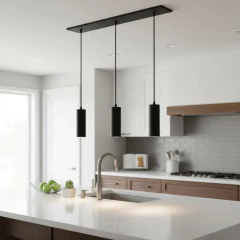 Colgante Moderno 3l Cilíndricos Aluminio Dicroled Base 80cm en internet