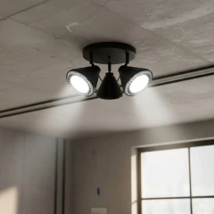 Base Circular 3l Spots Ar111 Industrial Negro/Blanco Apto Ventilador en internet