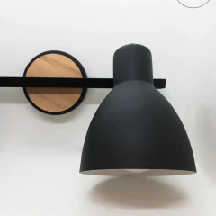 Aplique 2l Madera Negro/Blanco Rosca Común E27 Apto Techo/pared - tienda online