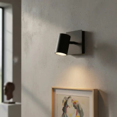 Imagen de Aplique 1l Dicroled Spot Negro/Blanco Cabecera Cama Lectura