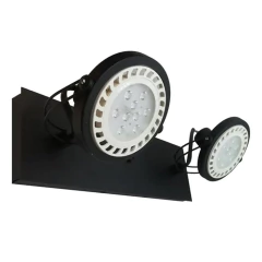 Aplique 2l Spot Ar111 Vincha Negro Orientable Moderno - comprar online