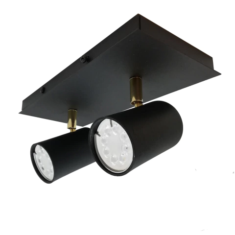 Aplique 2l Dicroled Negro Con Spot Negro Movimiento Dorado - comprar online