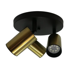 Base Circular 3l Spots Oro Antiguo + Negro (apto Ventilador) - comprar online