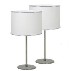 Combo Habitación Colgante + Veladores Platil Pantalla Borde Cromo en internet