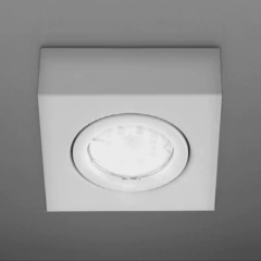 Semi embutido cuadrado para dicroled - Onda Luz Iluminación