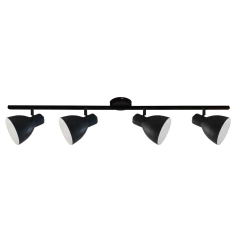 Sistema 4l Spot E27 Negro Industrial 100cm (rosca Común) - comprar online