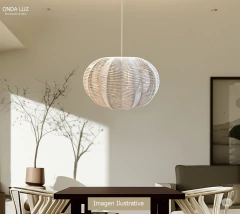 Colgante E27 Mandarina Hilo Natural Diámetro 50cm Natural - tienda online