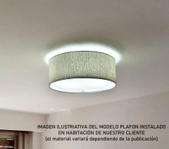 Combo Habitación Plafón Negro/Blanco + 2 Apliques Negro/Blanco Madera Cono - Onda Luz Iluminación