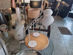 Lámpara De Escritorio Cabezal Blanco Con Contrapeso - Onda Luz Iluminación