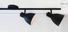 Sistema 4l Spot E27 Negro Industrial 100cm (rosca Común) en internet
