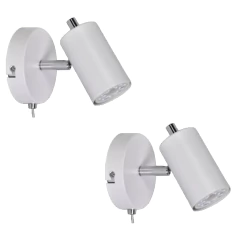 Aplique 1l Spot Dicroled Negro/Blanco con detalle cromado x 2 Unidades en internet