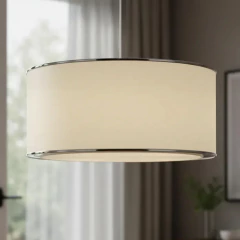 Colgante Diam. 40 Lienzo con Borde Cromo - comprar online