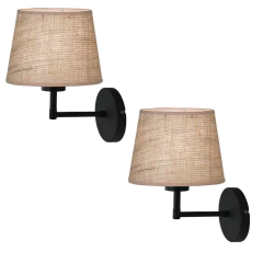 Pack X2 Unidades Aplique Negro/Blanco Pantalla Arpillera Marrón - comprar online