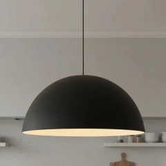 Campana Diámetro 60cm Aluminio Negro