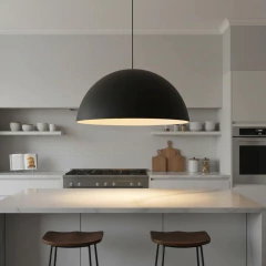 Campana Diámetro 60cm Aluminio Negro - comprar online