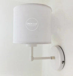 Pack X2 Unidades Aplique Blanco/Negro con pantalla bies al tono - Onda Luz Iluminación