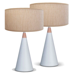 Combo Nórdico Cogante Venecia + Veladores Blancos con Detalle en Madera en internet