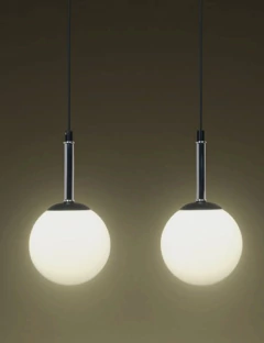 Combo Colgante 2l Globo Opal + 2 Veladores Globo Industrial - comprar online