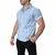 Camisa Manga Corta Poplins Rayada Suelta Premium Hombre MR - tienda online
