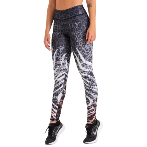 Calza Larga Deportiva Mujer Sublimada W150 Gym Run Lycra Newod