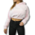 Buzo Crop Top Mujer Teddy Peluche Capucha - comprar online