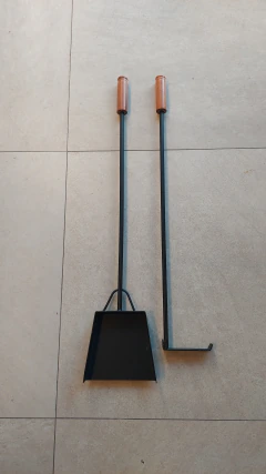 Juego pala y atizador grande
