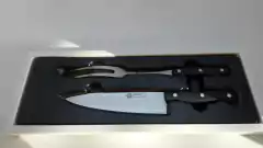 Juego parrillero premium de cuchillo y trinche boker arbolito mango pom 8395P en internet