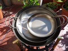 Paellera de hierro acero de 30 cm de diámetro - tienda online