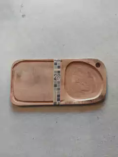 Plato para asado con espacio para guarnición